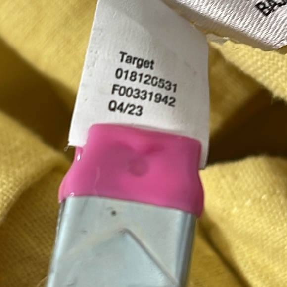 A New Day Women's Button Up Linen Trench Coat Jacket Yellow Linen/Rayon Pockets - Picture 11 of 14